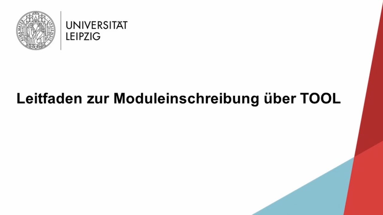 Leitfaden zur Moduleinschreibung im TOOL