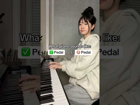 What piano sounds like WITH AND WITHOUT pedals 👀 #piano #lacampanella #shorts #fyp #classicalmusic