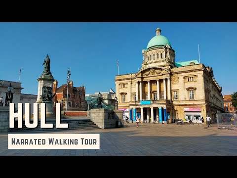 HULL | 4K Narrated Walking Tour | Let's Walk 2021