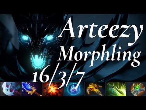 Arteezy Morphling vs Anti-Mage - aghs earthshaker: Allows targeting allied heroes - dota2