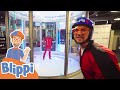 Blippi Goes Indoor Skydiving Fun And Educational Videos For Kids
