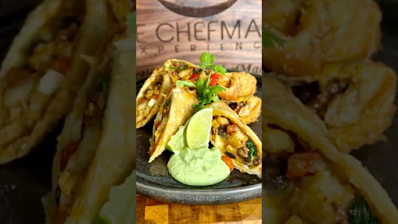 Southwest Shrimp & Chorizo Egg Roll @ChefMadeCMX