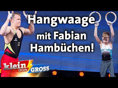 Ist 8-Jähriger stärker als Fabian Hambüchen? Die Hangwaage-Challenge! | Klein gegen Groß