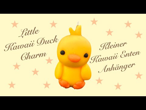Little Kawaii Duck Charm / Kleiner Kawaii Enten-Anhänger / Clay DIY Tutorial