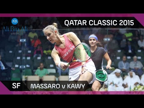 Squash: Qatar Classic 2015 - Women's SF Highlights: Massaro v Kawy