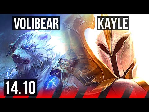 VOLIBEAR vs KAYLE (TOP) | 8 solo kills, 66% winrate | KR Diamond | 14.10