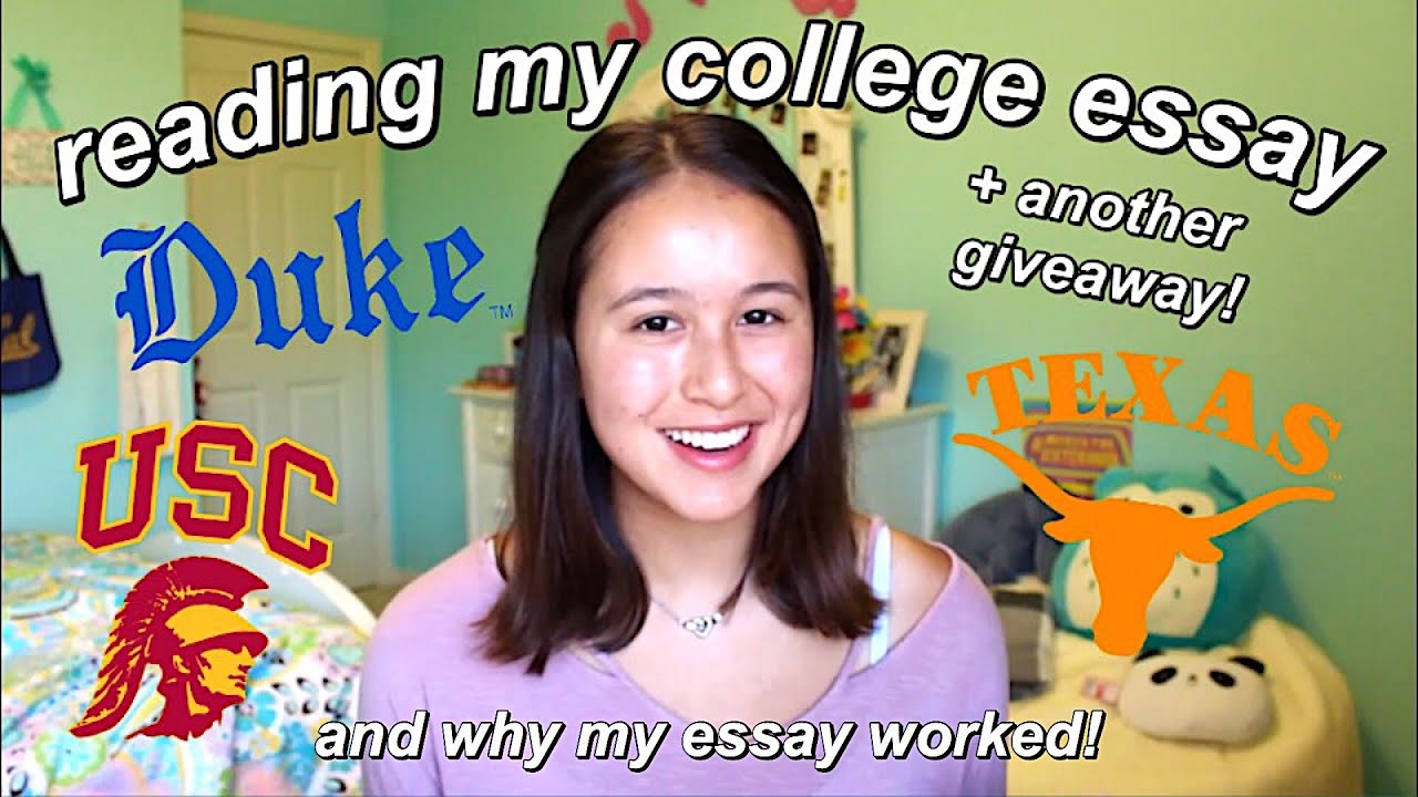 Reading My College Essay That Got Me Accepted Into Duke, USC, and UT Austin + Why My Essay Worked