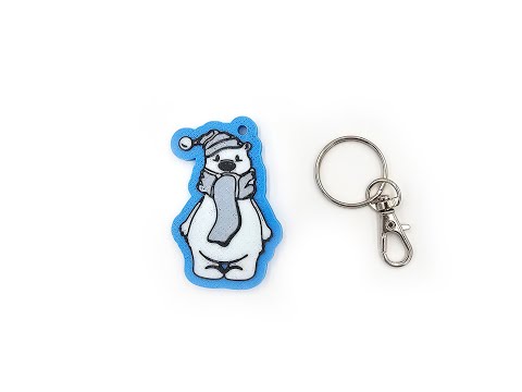Baby Polar Bear Keyring