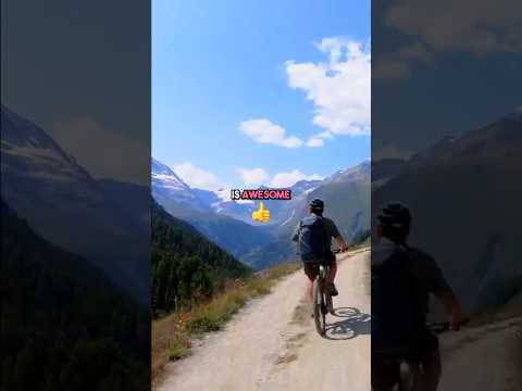 Incrível Zermatt Matterhorn - Mountain Bike #suíça #travelcouple #travelvlog