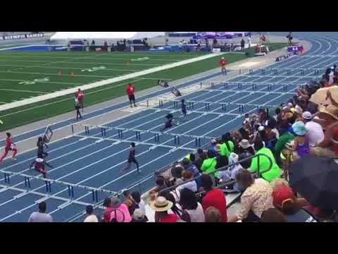 AAU 2018 OUTDOOR CHAMPIONSHIPS 11 YR OLD GIRLS 80M HURDLES SEMIFINAL