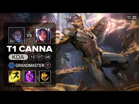 T1 Canna Sylas Top vs Irelia   EUW Grandmaster   Season 11 Patch 11 20
