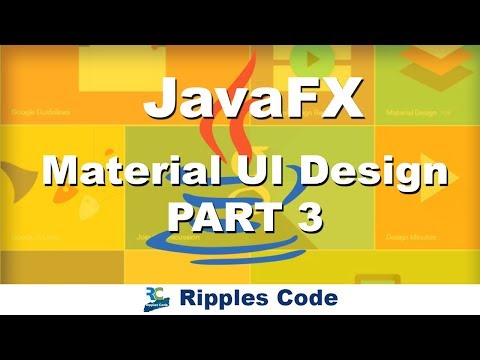 JAVAFx Tutorial 38- Material UI Design Part 3