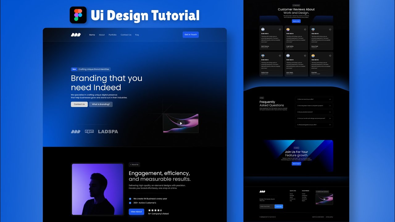 Figma Tutorial for Beginners: Interactive Website UI Design