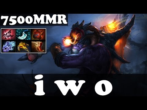 Dota 2 - i w o 7500 MMR Plays Slardar vol 2 - Ranked Match Gameplay