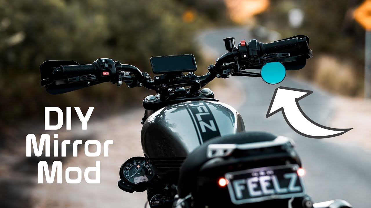 My Mirror EXPLAINED | Triumph Street Scrambler Simple MIRROR MOD