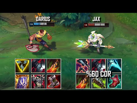 MATHEMATICALLY CORRECT JAX vs DARIUS FULL BUILD FIGHTS & Best Pentakills!