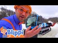 Blippi Visits A Ski Hill Snow FUN With Blippi Educational Videos For Kids