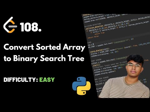 Convert Sorted Array to Binary Search Tree | LeetCode 108 | Theory + Python