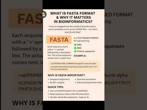 Fasta format in Bioinformatics#biotechnology#bioinformatics