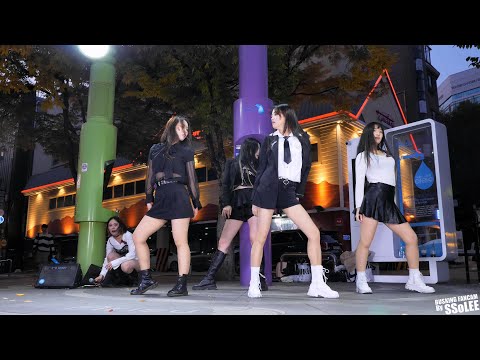 [4K] 해시태그 (HashTag) - Shut Down, Pink Venom (BLACKPINK) 커버 댄스 @ 221022 신촌 버스킹 직캠 By SSoLEE