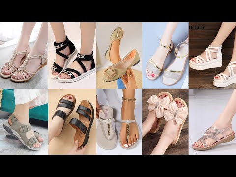 Ladies daily wear sandals design 2025//Women's daily casual footwear's//Flip Flops slippers designs