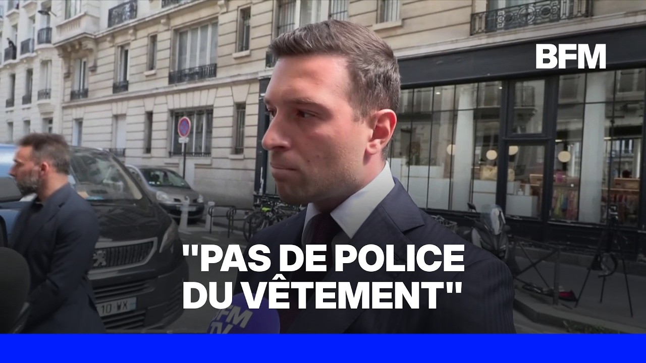 Voile: "Il ne s'agit pas de mettre en place une police du vêtement" assure Jordan Bardella (RN)