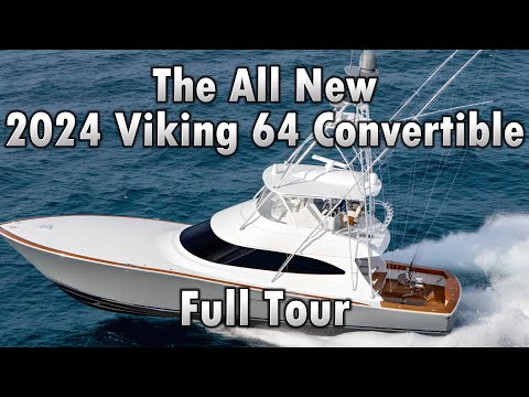 View this Full Tour of the Brand New 2024 Viking 64 Convertible Deep Ocean Yacht