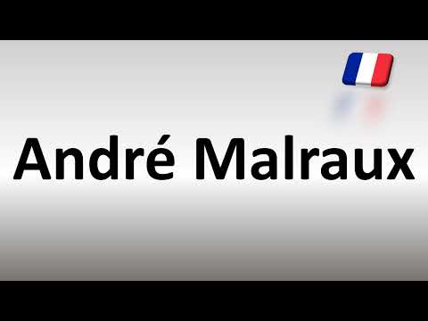 How to Pronounce André Malraux