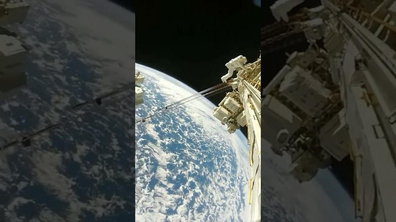 Nosso lar visto do espaço, estação espacial internacional ISS.