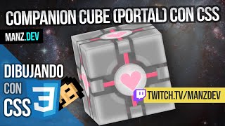 Companion Cube (Portal) con CSS
