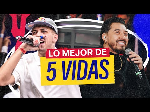 LOS MEJORES MOMENTOS, RIMAS Y PUNCHLINES DE 5 VIDAS | Red Bull Batalla