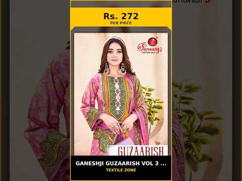 Ganeshji Guzaarish Vol 3 Karachi Dress Material – product video thumbnail