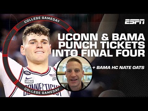 PREVIEWING UConn vs. Alabama + Nate Oats' Alabama Final Four reaction | College GameDay