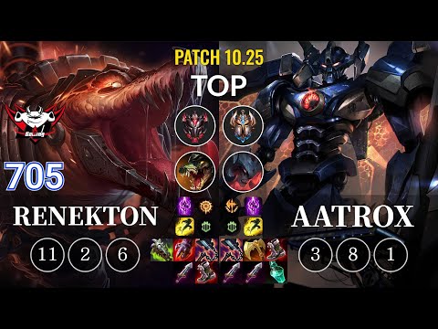 JDG 705 Renekton vs Aatrox Top - KR Patch 10.25