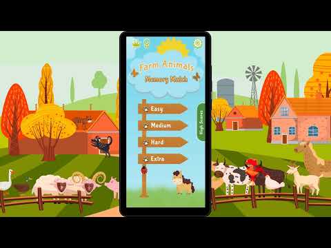 Farm Animals Memory Matching