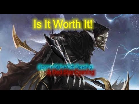 Corvus Glaive Orb Opening and red star opening Marvel Strike Force