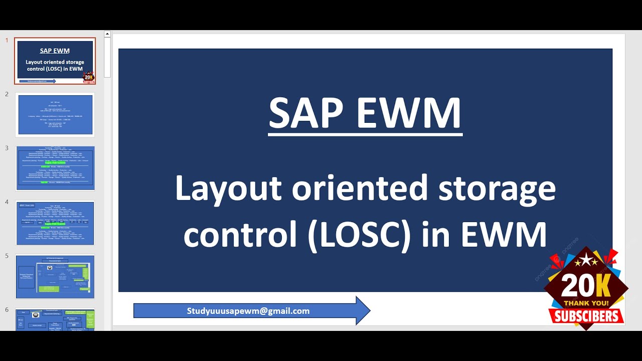 SAP EWM- Layout Oriented Storage control(LOSC) in warehouse management