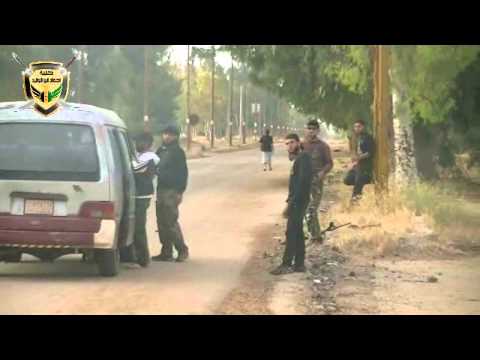 نصب حاجز على طريق درعا اليادودة من قبل عناصر لواء أحفاد ابن الوليد