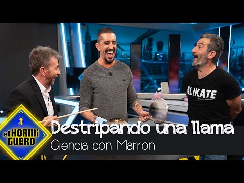 ¡Destripando una llama! Marron consigue dominar el fuego - El Hormiguero