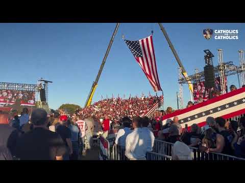 Trump & Our Lady: Ave Maria Sung at Triumphant Return Rally to Butler in Historic Moment