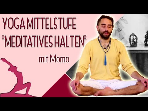 Yogastunde "Meditatives Halten" mit Momo  - Yoga Vidya Mittelstufe Live 16:15 Uhr 24.03.2021