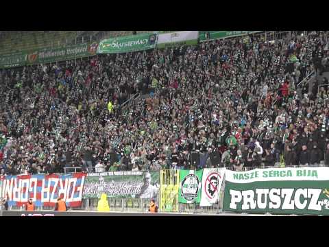 Doping kibiców Lechii podczas meczu z Górnikiem