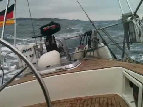 Überfahrt bei Bora (50 kn Wind) in der kroatischen Adria