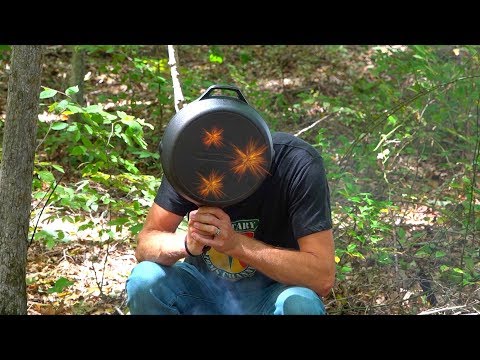 WILL A 22LR GO THROUGH A CAST IRON SKILLET? REAL LIFE PUBG!