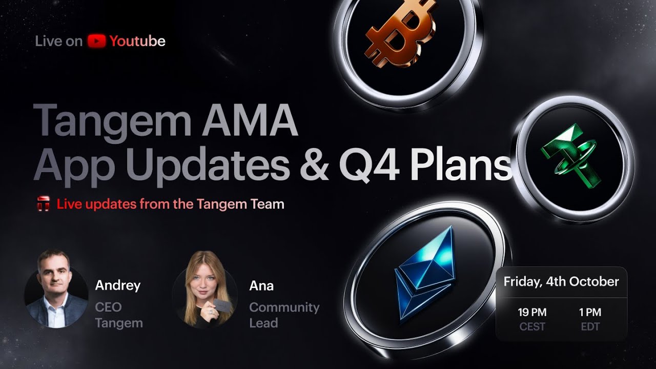 Tangem AMA: Markets, Staking Features & Roadmap Outlook - Live with Tangem's CEO