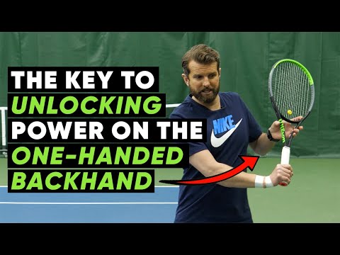 The Key to Unlocking Power on the One-Handed Backhand - Tennis Lesson