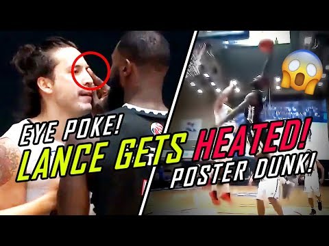Lance Stephenson Gets Heated in his China Debut! Pokes a Guy in the Eye Then Dunks on his Team!