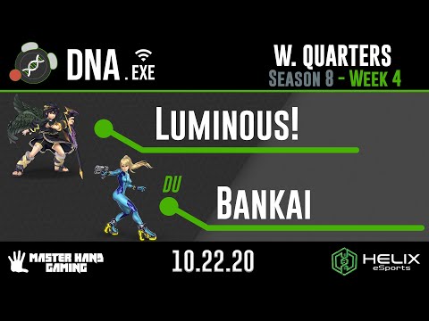 DNA.EXE S8:W4 - Luminous! (Dark Pit) Vs. DU | Bankai (Zero Suit Samus) - W Quarterfinals