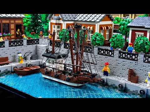 Die nächsten Hafen-Module - Bau einer Lego Stadt LIVE