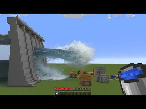 Realistic Water vs Dam in Minecraft (what will happen?) - Compilation